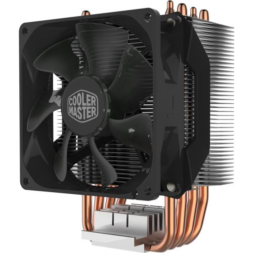 Кулер для процессора/ Cooler Master Hyper H412R (100W, 4-pin, 136mm, tower, Al/Cu, fans: 1x92mm/34.1CFM/29.4dBA/2000rpm, 1700/1200/115x/AM4/AM5)