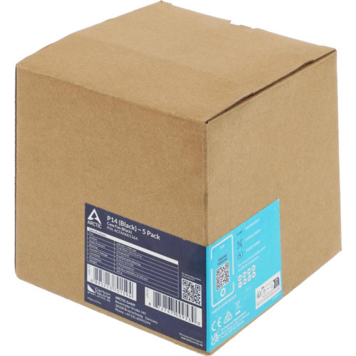 Вентилятор Arctic Cooling для корпуса  P14 Value Pack Black/Black 5 штук (ACFAN00136A) (701594)