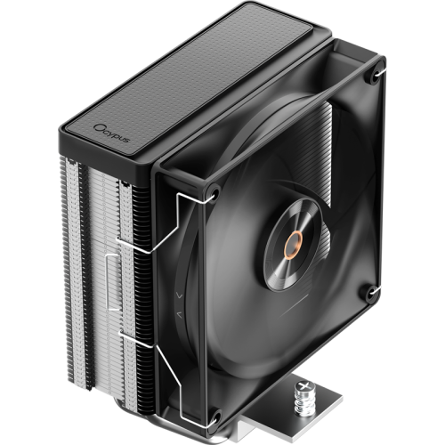 Кулер для процессора/ CPU Cooler Ocypus Delta A40 Elite BK (220W, 4-pin PWM, 156.7mm, Al/Cu, 4x6mm, 1x120mm, 73CFM, 29dBA, 2000RPM, S: 1851/1700/1200/115X, AM5/AM4, black)