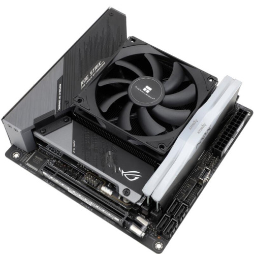 Кулер для процессора/ CPU Cooler Thermalright AXP-90 X47 Black (4-pin PWM, 32mm, Ni/Cu, 4x6mm, 1x92mm, 42.58CFM, 22.4dBA, 2700RPM, S: 1851/1700/1200/115X, AM5/AM4, black)