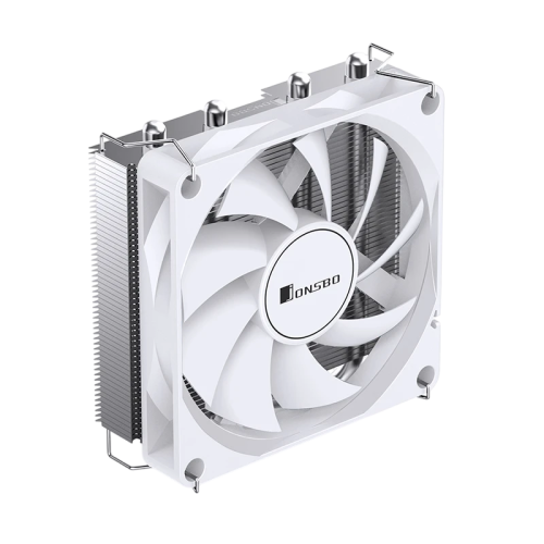 Кулер для процессора/ CPU Cooler JONSBO HP-400S (160W, 4-pin PWM, 36.7mm, Al/Cu, 4x6mm, 1x90mm, 38.18CFM, 34.0dBA, 2800RPM, S: 1700/1200/115X, AM4/AM5 White)