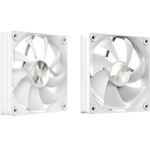 Кулер для процессора/ CPU Cooler Ocypus Iota A40 WH Dual Fan (220W, 4-pin PWM, LED temp., 156.7mm, Al/Cu, 4x6mm, 2x120mm, 77CFM, 29dBA, 2000RPM, S: 1851/1700/1200/115X, AM5/AM4, white)