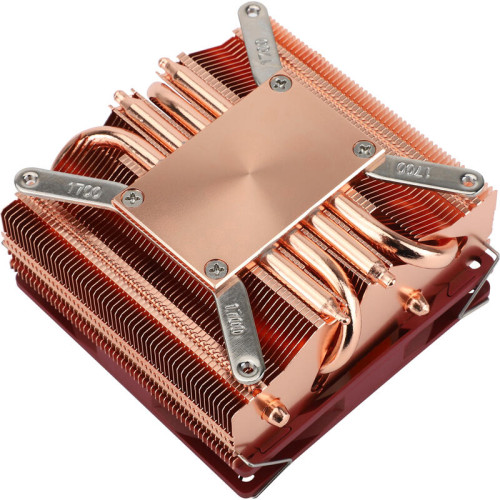 Кулер для процессора/ CPU Cooler Thermalright AXP-90 X53 Full (4-pin PWM, 38mm, Cu/Cu, 4x6mm, 1x92mm, 42.58CFM, 22.4dBA, 2700RPM, S: 1851/1700/1200/115X, AM5/AM4, orange, red)