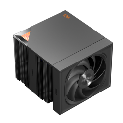 Кулер для процессора/ PCCooler RZ820 BK (289W, 4-pin PWM, 165mm, Al/Cu, 4x8mm+4x6mm, 1x140mm+1x150mm, 71.9CFM/86.7CFM, 27.1dBA/32dBA, 1500RPM/2200RPM, S: 1851, 1700, 1200, 20XX, 115X, AM5, AM4, black)