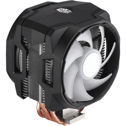 Кулер для процессора/ Cooler Master MasterAir MA610P (180W, 4-pin, 170.4mm, tower, Al/Cu, ARGB, fans: 2x120mm/62CFM/27dBA/1800rpm, 1200/115X/2066/2011-V3/2011/AM4/AM3/AM3+/AM2/AM2+/FM2/FM2+/FM1, ARGB Controller, 1700/AM5 only with bracket)