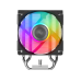 Кулер для процессора/ CPU Cooler SAMA X40L (200W, 4-pin PWM, 133.5mm, 4x6mm, ARGB, 1x100mm, 50.1CFM, 35.2dBA, 2600RPM, S: 1851/1700/1200/115X, AM5/AM4, silver)