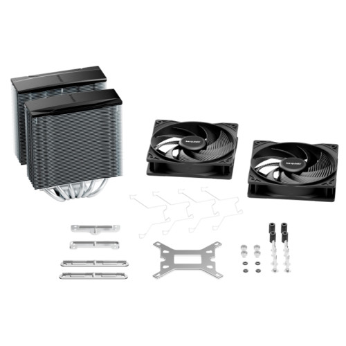 Кулер для процессора/ CPU Cooler be quiet! PURE ROCK PRO 3 (250W, 4-pin PWM, 155mm, Al/Cu, 6x6mm, 2x120mm, 59.6CFM, 34.8dBA, 2000RPM, S: 1851/1700/1200/115X, AM5/AM4, black/silver) Кулер для процессора/ CPU Cooler be quiet! PURE ROCK PRO 3 (250W, 4-pin PWM, 155mm, Al/Cu, 6x6mm, 2x120mm, 59.6CFM, 34.8dBA, 2000RPM, S: 1851/1700/1200/115X, AM5/AM4, black/silver)