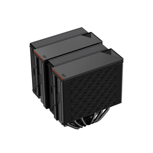 Кулер для процессора/ PCCooler RT620 Digital BK (250W, 4-pin PWM, LED temp., 157mm, , 6x6mm, 2x120mm, 73.32CFM, 34.9dBA, 2200RPM, S: 1851/1700/1200/115X, AM5/AM4, black)