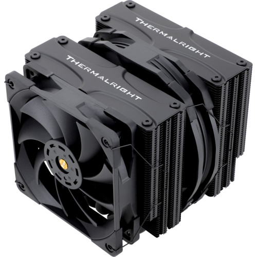 Кулер для процессора Thermalright Frost Commander 140 Black (4-pin PWM, 158mm, Ni/CU, 8x5mm, 1x120mm+1x140mm, 82CFM/95.5CFM, 29.6dBA/30.2dBA, 1850RPM/1800RPM, S: 1700, 1200, 20XX, 115X, AM5, AM4) [FC-140-BL]