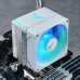 Кулер для процессора/ CPU Cooler JONSBO CR-1400 EVO ARGB (180W, 4-pin PWM, 130mm, Al/Cu, 4x6mm, ARGB, 1x92mm, 38.2CFM, 33.8dBA, 2200RPM, S: 1700/1200/115X, AM4/AM5 White)