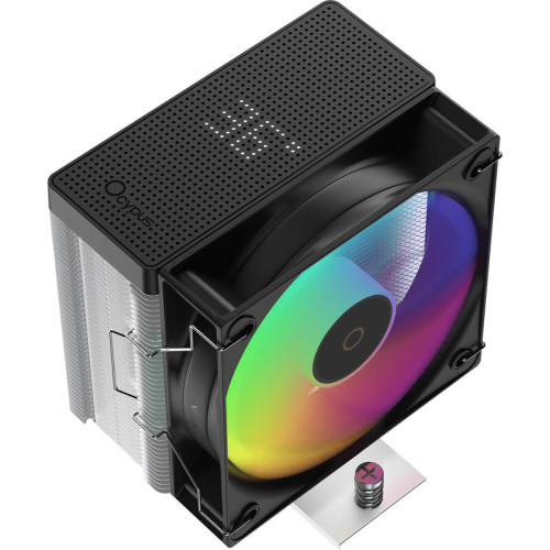 Кулер для процессора/ CPU Cooler Ocypus Gamma A40 BK ARGB Digital (200W, 4-pin PWM, LED temp., 133mm, Al/Cu, 4x6mm, ARGB, 1x100mm, 41CFM, 29.5dBA, 2400RPM, S: 1851/1700/1200/115X, AM5/AM4, black)
