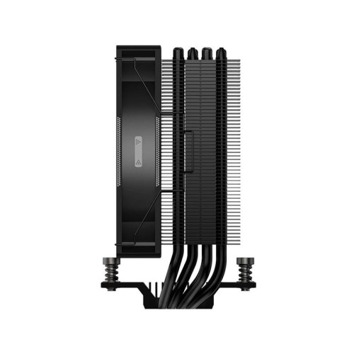 Кулер для процессора/ PCCooler RT400 ARGB BK (235W, 4-pin PWM, 148mm, Al/Cu, 4x6mm, ARGB, 1x120mm, 73.32CFM, 34.9dBA, 2200RPM, S: 115X/1200/1700/1851 , AM4/AM5, black)