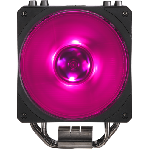 Кулер для процессора/ Cooler Master Hyper 212 RGB Black Edition with 1700 (130W, 4-pin, 158.8mm, tower, Al/Cu, RGB, fans: 1x120mm/59CFM/30dBA/2000rpm, 1700/1200/115X/2066/2011-V3/2011/AM5/AM4/AM3/AM3+/AM2/AM2+/FM2/FM2+/FM1)