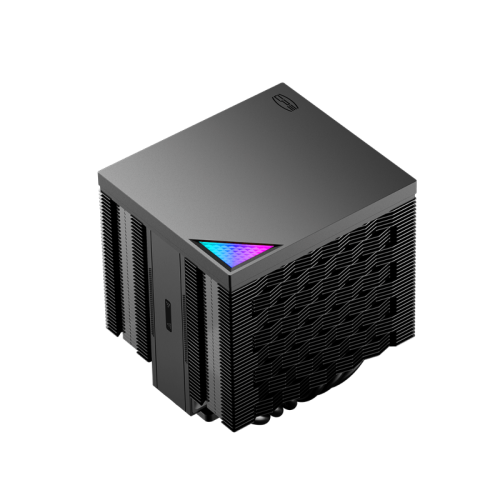 Кулер для процессора/ CPU Cooler PCCooler RZ620M X BK (210W, 4-pin PWM, 118.5mm, Al/Cu, 6x6mm, 1x100mm, 54.2CFM, 32.5dBA, 3000RPM, S: 1851/1700/1200/115X, AM5/AM4, black)