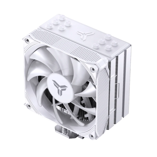 Кулер для процессора/ CPU Cooler JONSBO PISA A5 ARGB (265W, 4-pin PWM, 153mm, Al/Cu, 5x6mm, ARGB, 1x120mm, 81.27CFM, 36.8dBA, 1850RPM, S: 1851/1700/1200/115X, AM4/AM5 White)