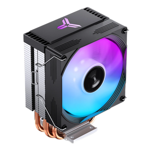 Кулер для процессора/ CPU Cooler JONSBO CR-1300 EVO (160W, 4-pin PWM, 128mm, Al/Cu, 4x6mm, FRGB, 1x90mm, 42CFM, 28.2dBA, 2000RPM, S: 1700/1200/115X, AM5/AM4, White)