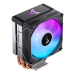 Кулер для процессора/ CPU Cooler JONSBO CR-1300 EVO (160W, 4-pin PWM, 128mm, Al/Cu, 4x6mm, FRGB, 1x90mm, 42CFM, 28.2dBA, 2000RPM, S: 1700/1200/115X, AM5/AM4, White)