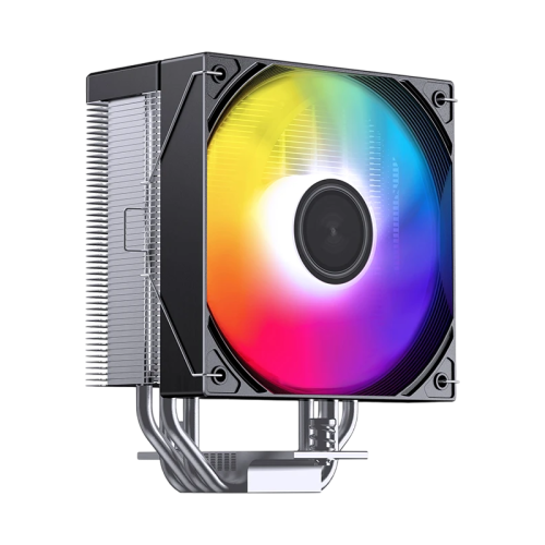 Кулер для процессора/ CPU Cooler JONSBO CB40 ARGB (225W, 4-pin PWM, 153.5mm, Al/Cu, 4x6mm, ARGB, 1x120mm, 77.07CFM, 35.4dBA, 1800RPM, S: 1851/1700/1200/115X, AM4/AM5 Black)