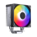 Кулер для процессора/ CPU Cooler JONSBO CB40 ARGB (225W, 4-pin PWM, 153.5mm, Al/Cu, 4x6mm, ARGB, 1x120mm, 77.07CFM, 35.4dBA, 1800RPM, S: 1851/1700/1200/115X, AM4/AM5 Black)