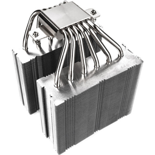 Кулер для процессора/ CPU Cooler Thermalright Royal Knight 120 SE White (4-pin PWM, 155mm, Ni/Cu, 6x6mm, 2x120mm, 66.17CFM/59CFM, 25.6dBA/26.1dBA, 1500RPM/1800RPM, S: 1200, 1700, 1851, 115X, AM4, AM5, silver, white)