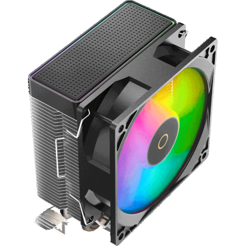 Кулер для процессора/ CPU Cooler Ocypus Gamma A20 BK ARGB (110W, 3-pin, 122.5mm, Al/Cu, 2x6mm, ARGB, 1x92mm, 32CFM, 21dBA, 1900RPM, S: 1851/1700/1200/115X, AM5/AM4, black)