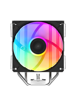 Кулер для процессора/ CPU Cooler SAMA A40L (240W, 4-pin PWM, 152mm, 4x6mm, ARGB, 1x120mm, 78CFM, 29dBA, 2200RPM, S: 1851/1700/1200/115X, AM5/AM4, silver)
