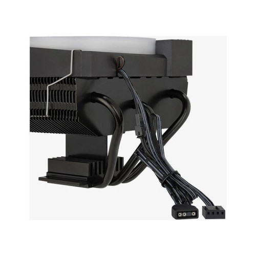 Кулер Aerocool Cylon 3H ARGB Soc-AM5/AM4/1200/1700/1851 черный 4-pin 13-24dB Al+Cu 125W 480gr Ret (CYLON 3H ARGB PWM 4P) [CYLON 3H ARGB PWM 4P]