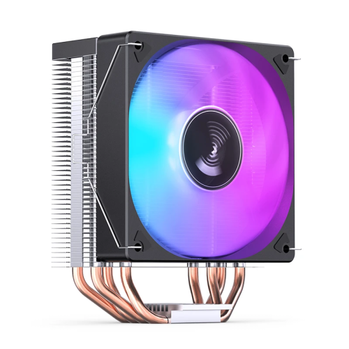 Кулер для процессора/ CPU Cooler JONSBO CR-1000E (210W, 4-pin PWM, 154mm, Al/Cu, 4x6mm, FRGB, 1x120mm, 59.48CFM, 32.0dBA, 1500RPM, S: 1700/1200/115X, Black)