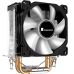 Кулер для процессора/ CPU Cooler JONSBO CR-1200 (95W, 3-pin, 128mm, Al/Cu, 2x6mm, FRGB, 1x92mm, 36CFM, 30.5dBA, 2000RPM, S: 1700/1200/115X, AM4/AM5 Black)
