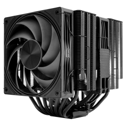 Кулер для процессора/ CPU Cooler Thermalright Frost Tower 140 (4-pin PWM, 158mm, Al/Cu, 7x6mm, 1x120mm+1x140mm, 85.35/120CFM, 33.3/36.25dBA, 2400/1850RPM, S: 1851/1700/1200/115X/2011/2066, AM5/AM4, black)