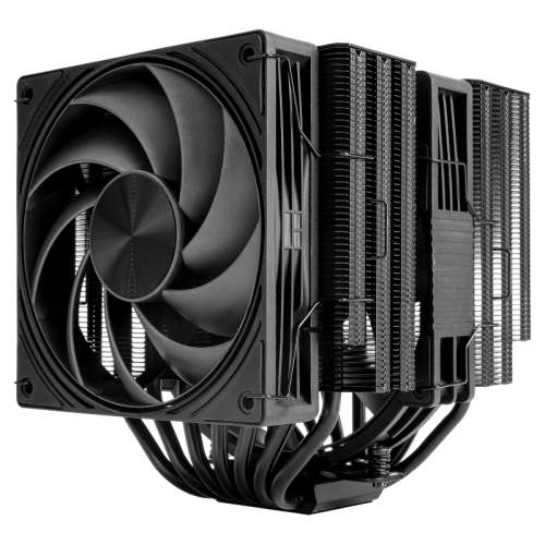 Кулер для процессора/ CPU Cooler Thermalright Frost Tower 140 (4-pin PWM, 158mm, Al/Cu, 7x6mm, 1x120mm+1x140mm, 85.35/120CFM, 33.3/36.25dBA, 2400/1850RPM, S: 1851/1700/1200/115X/2011/2066, AM5/AM4, black)