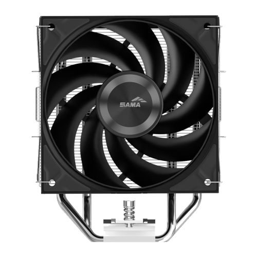 Кулер для процессора/ CPU Cooler SAMA A40E (240W, 4-pin PWM, 152mm, 4x6mm, 1x120mm, 78CFM, 29dBA, 2200RPM, S: 1851/1700/1200/115X, AM5/AM4, silver)