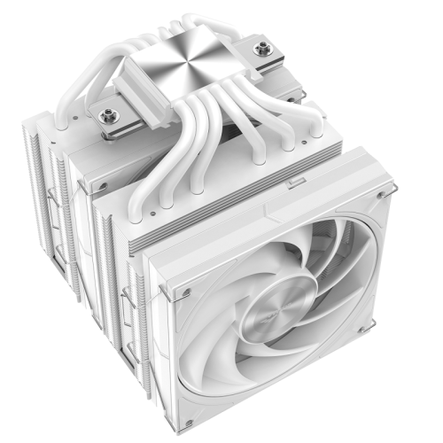 Кулер для процессора/ CPU Cooler SAMA A60W (265W, 4-pin PWM, 156.5mm, 6x6mm, 2x120mm, 78CFM, 29dBA, 2200RPM, S: 1851/1700/1200/115X, AM5/AM4, white)