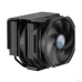 Кулер для процессора/ Cooler Master MasterAir MA624 Stealth (250W, 4-pin, 160mm, tower, Al/Cu/Ni, fans: 2x140mm/67CFM/27dBA/1400rpm, 1700/1200/115X/2066/2011-V3/2011/AM4/AM3/AM3+/AM2/AM2+/FM2/FM2+/FM1, AM5 not support)