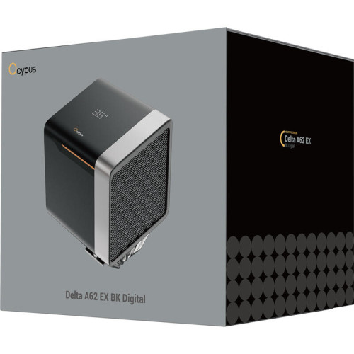 Кулер для процессора/ CPU Cooler Ocypus Delta A62 EX BK Digital (250W, 4-pin PWM, LED temp., 160mm, Al/Cu, 6x6mm, 2x120mm, 70CFM, 31dBA, 1800RPM, S: 1851/1700/1200/115X, AM5/AM4, black) Кулер для процессора/ CPU Cooler Ocypus Delta A62 EX BK Digital (250W, 4-pin PWM, LED temp., 160mm, Al/Cu, 6x6mm, 2x120mm, 70CFM, 31dBA, 1800RPM, S: 1851/1700/1200/115X, AM5/AM4, black)