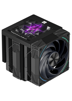 Кулер для процессора/ CPU Cooler Thermalright Phantom Spirit 120 Vision EVO (4-pin PWM, LED, 160mm, Ni/CU, 7x6mm, ARGB, 2x120mm, 92CFM, 36dBA, 2150RPM, S: 1851, 1700, 1200, 115X, AM5, AM4, black)