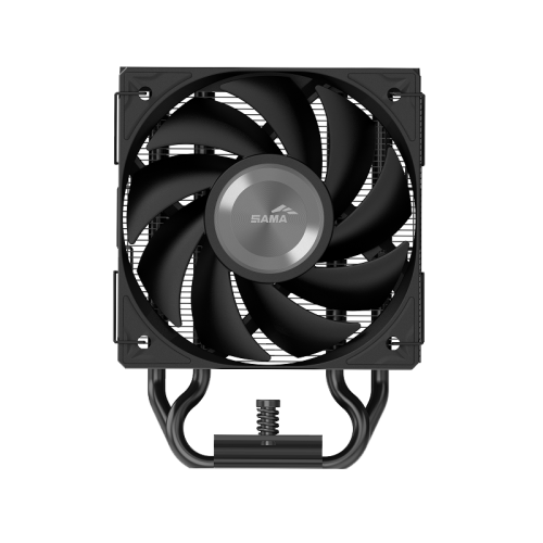 Кулер для процессора/ CPU Cooler SAMA X40 (200W, 4-pin PWM, 133.5mm, 4x6mm, 1x100mm, 50.1CFM, 35.2dBA, 2600RPM, S: 1851/1700/1200/115X, AM5/AM4, black)