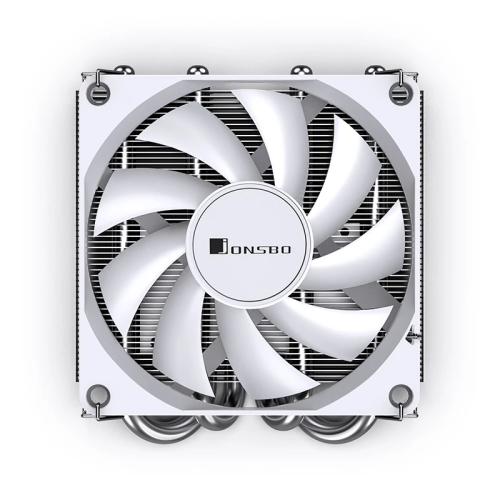 Кулер для процессора/ CPU Cooler JONSBO HP-400S (160W, 4-pin PWM, 36.7mm, Al/Cu, 4x6mm, 1x90mm, 38.18CFM, 34.0dBA, 2800RPM, S: 1700/1200/115X, AM4/AM5 White)