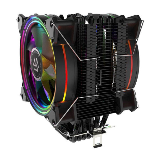 Вентилятор ALSEYE H120D Universal, TDP 200W, Heat Pipe:6mm*6pcs, 800;2000RPM, 11.6-35.3dB(A), RGB, RTL {18} (872339)/(874043)