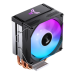 Кулер для процессора/ CPU Cooler JONSBO CR-1300 EVO Color (160W, 4-pin PWM, 128mm, Al/Cu, 4x6mm, ARGB, 1x90mm, 42CFM, 28.2dBA, 2000RPM, S: 1851/1700/1200/115X, AM4/AM5 Black)