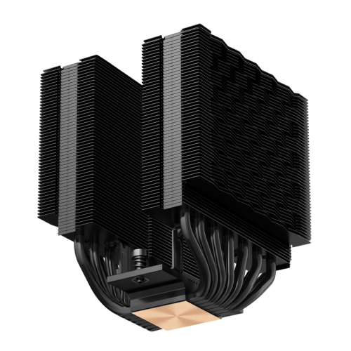 Кулер для процессора/ CPU Cooler PCCooler RT720 BK (270W, 4-pin PWM, 153mm, Al/Cu, 7x6mm, 2x120mm, 73.32CFM, 34.9dBA, 2200RPM, S: 1851/1700/1200/115X, AM5/AM4, black)