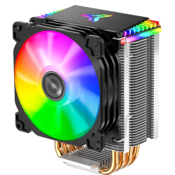 Кулер для процессора/ CPU Cooler JONSBO CR-1400 ARGB (160W, 4-pin PWM, 126mm, Al/Cu, 4x6mm, ARGB, 1x92mm, 36.0CFM, 30.5dBA, 2300RPM, S: 1700/1200/115X, AM4/AM5 Black)