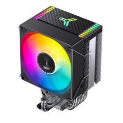Кулер для процессора/ CPU Cooler JONSBO CR-1400 EVO ARGB (180W, 4-pin PWM, 130mm, Al/Cu, 4x6mm, ARGB, 1x92mm, 38.2CFM, 33.8dBA, 2200RPM, S: 1700/1200/115X, AM4/AM5 Black)