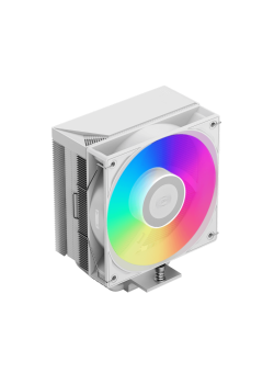 Кулер для процессора/ CPU Cooler PCCooler RT500 TC ARGB WH (245W, 4-pin PWM, 152mm, Al/Cu, 5x6mm, ARGB, 1x120mm, 73.32CFM, 34.9dBA, 2200RPM, S: 1851/1700/1200/115X, AM5/AM4, white)