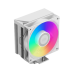 Кулер для процессора/ CPU Cooler PCCooler RT500 TC ARGB WH (245W, 4-pin PWM, 152mm, Al/Cu, 5x6mm, ARGB, 1x120mm, 73.32CFM, 34.9dBA, 2200RPM, S: 1851/1700/1200/115X, AM5/AM4, white)