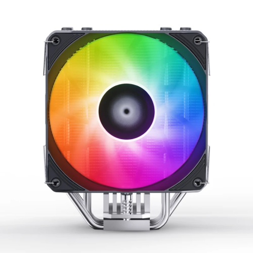 Кулер для процессора/ CPU Cooler JONSBO PISA A5 ARGB (265W, 4-pin PWM, 153mm, Al/Cu, 5x6mm, ARGB, 1x120mm, 81.27CFM, 36.8dBA, 1850RPM, S: 1851/1700/1200/115X, AM4/AM5 Grey)