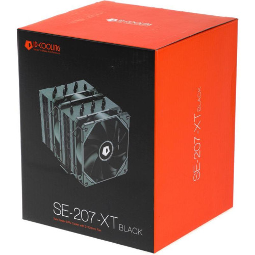 Кулер ID-Cooling SE-207-XT Soc-AM5/AM4/1200/1700/1851 черный 4-pin 15-35dB Al+Cu 280W 1190gr Ret (SE-207-XT BLACK) [SE-207-XT BLACK]