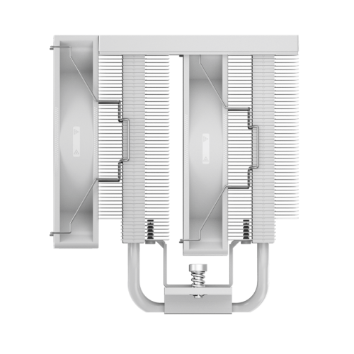 Кулер для процессора/ CPU Cooler PCCooler RT720 TC ARGB WH (270W, 4-pin PWM, 157.5mm, Al/Cu, 7x6mm, ARGB, 2x120mm, 73.32CFM, 34.9dBA, 2200RPM, S: 1851/1700/1200/115X, AM5/AM4, white)