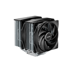 Кулер для процессора/ CPU Cooler be quiet! PURE ROCK PRO 3 (250W, 4-pin PWM, 155mm, Al/Cu, 6x6mm, 2x120mm, 59.6CFM, 34.8dBA, 2000RPM, S: 1851/1700/1200/115X, AM5/AM4, black/silver)