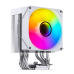 Кулер для процессора/ CPU Cooler JONSBO CR-1400 V2 ARGB (180W, 4-pin PWM, 133mm, Al/Cu, 4x6mm, ARGB, 1x92mm, 38.2CFM, 33.8dBA, 2200RPM, S: 1700/1200/115X, AM4/AM5 White)